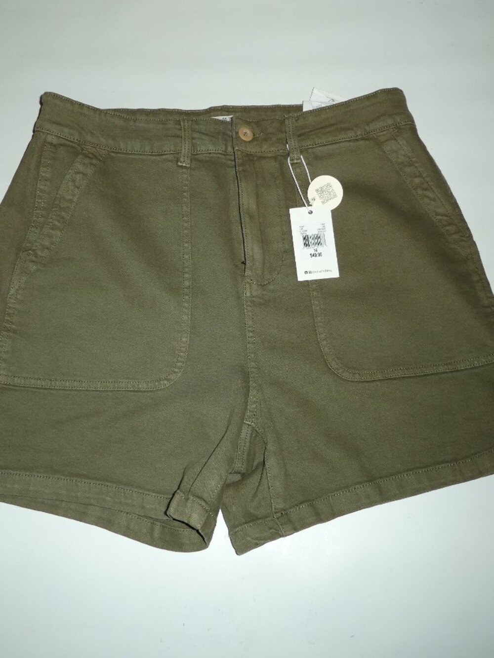 Dex High Rise Women's Shorts SARA - Olive